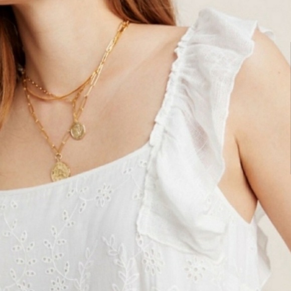 Anthropologie Payal Jain Fallon Eyelet Maxi Dress NWT size 6 - Picture 14 of 16